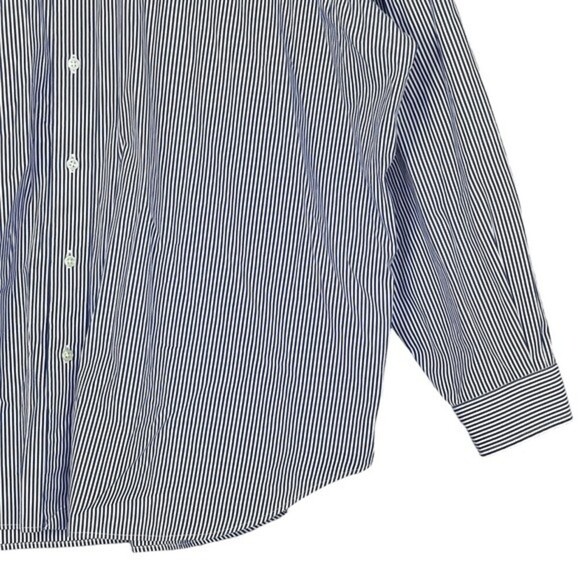 Ralph Lauren Shirt Mens 3XB Classic Fit Vertical Stripe Button Down Coastal Blue - Picture 5 of 12